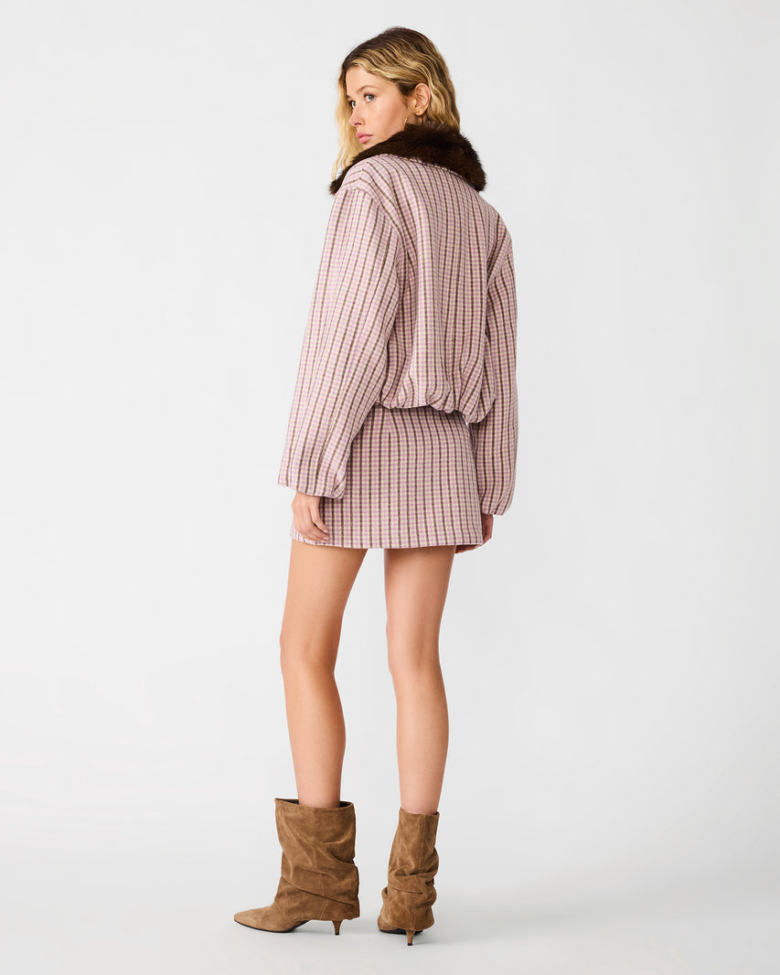 AILEE JACKET PINK MULTI - Clothing - Steve Madden Canada