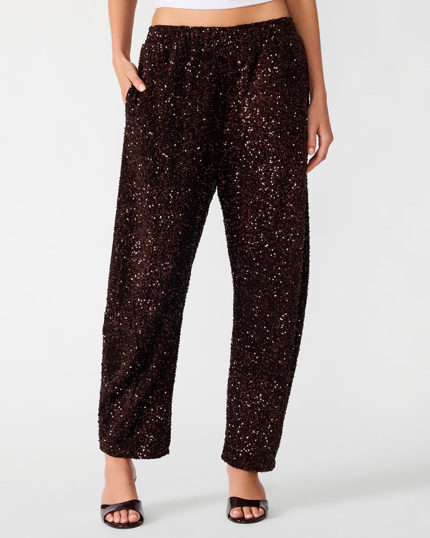 ARLET PANT DARK BROWN - Clothing - Steve Madden Canada - view 2