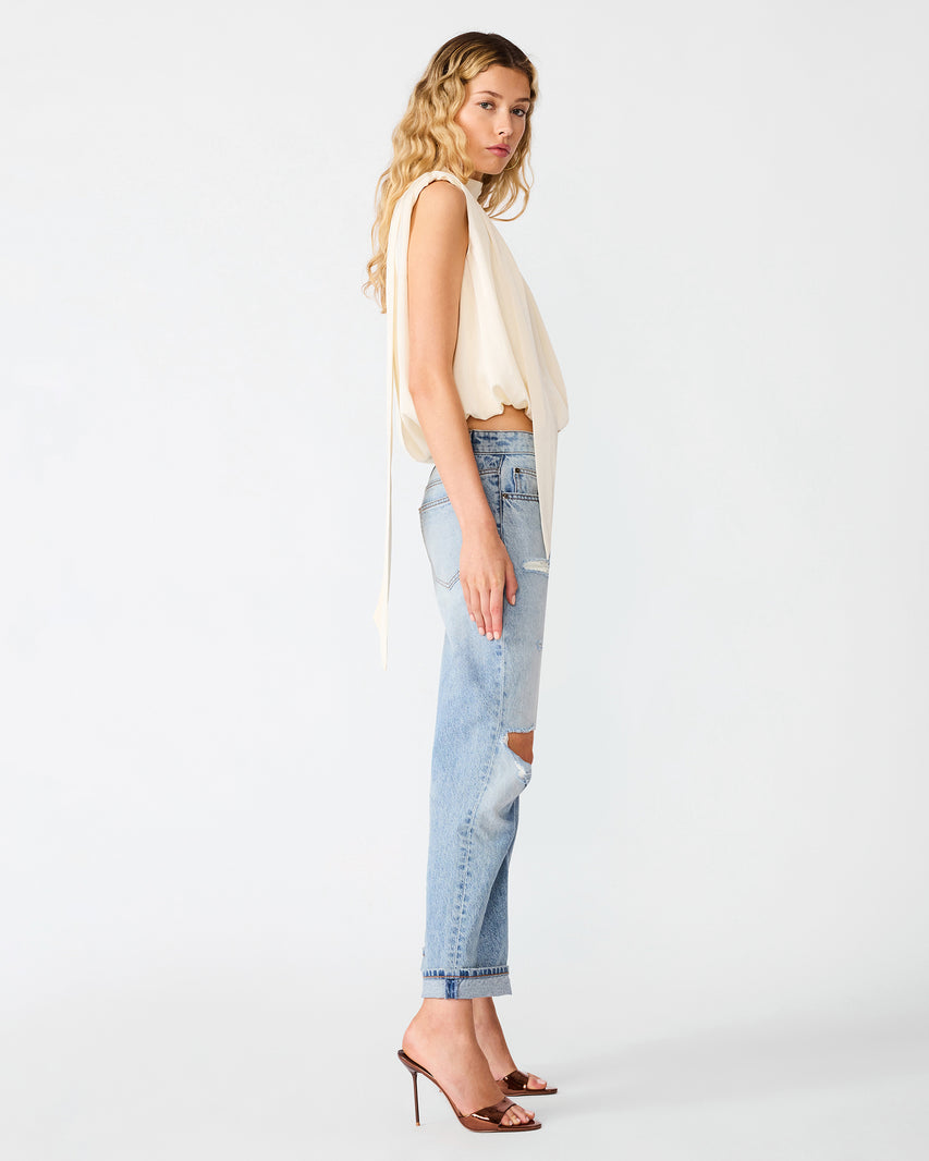 MELINNA TOP WHITE - Clothing - Steve Madden Canada - view 3