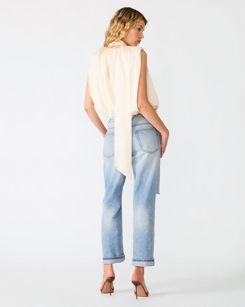 MELINNA TOP WHITE - Clothing - Steve Madden Canada - view 5