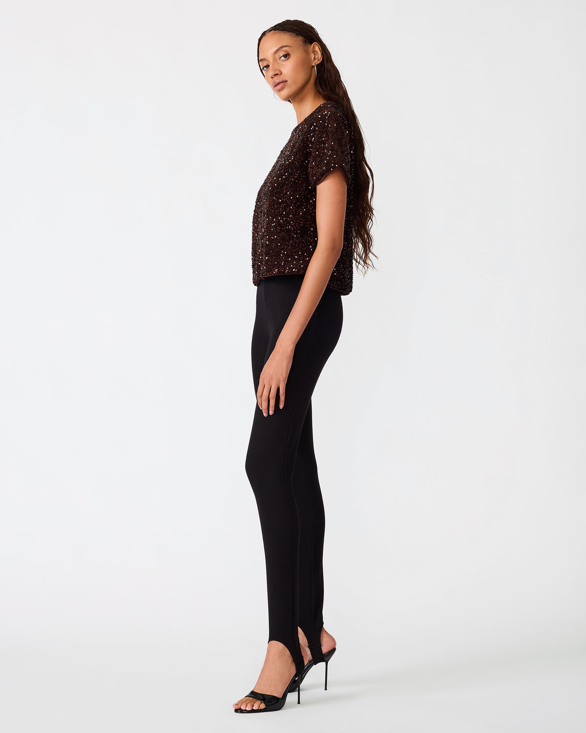 CRESSA TOP DARK BROWN - Clothing - Steve Madden Canada - view 2
