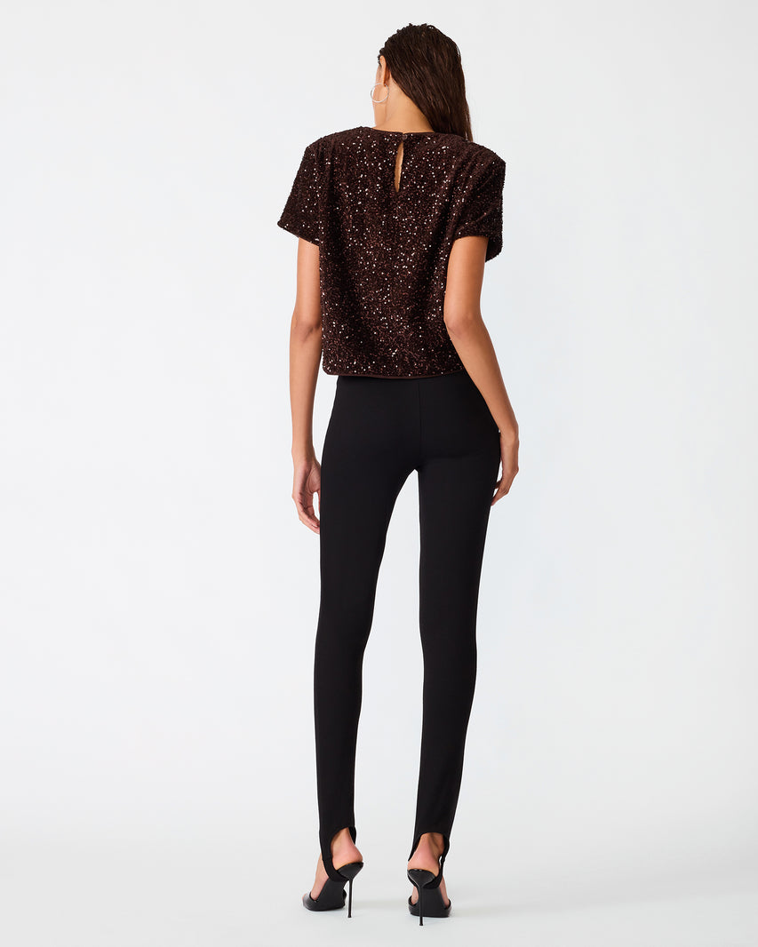 CRESSA TOP DARK BROWN - Clothing - Steve Madden Canada - view 3