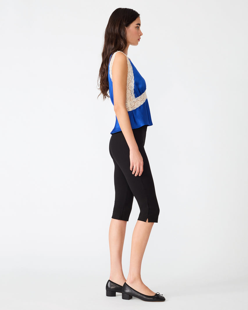 ELINOR TOP BLUE SATIN - Clothing - Steve Madden Canada - view 3