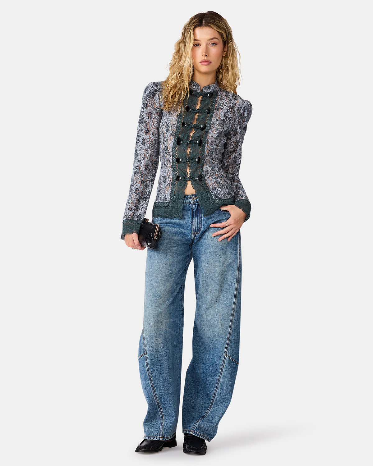 ABERDEEN TOP BLUE - Clothing - Steve Madden Canada