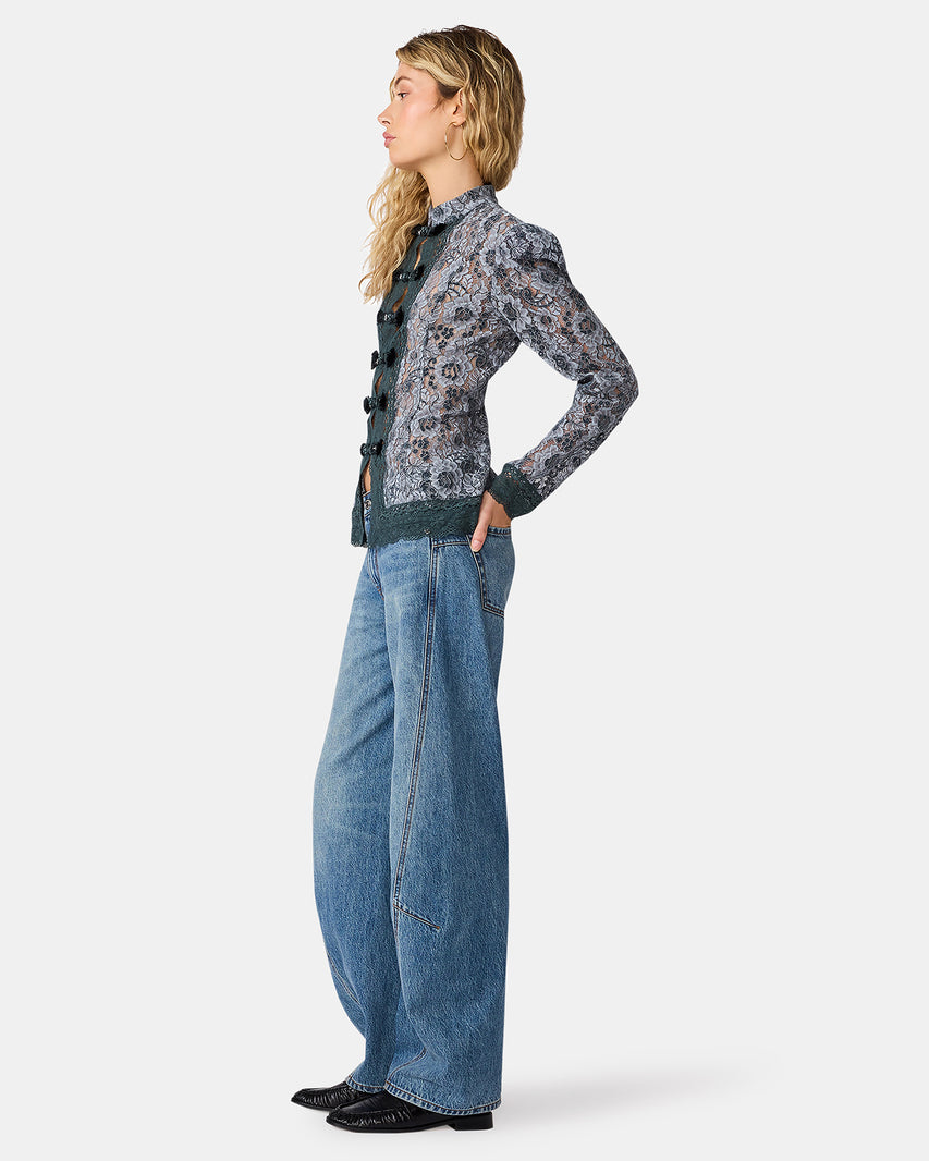ABERDEEN TOP BLUE - Clothing - Steve Madden Canada - view 3