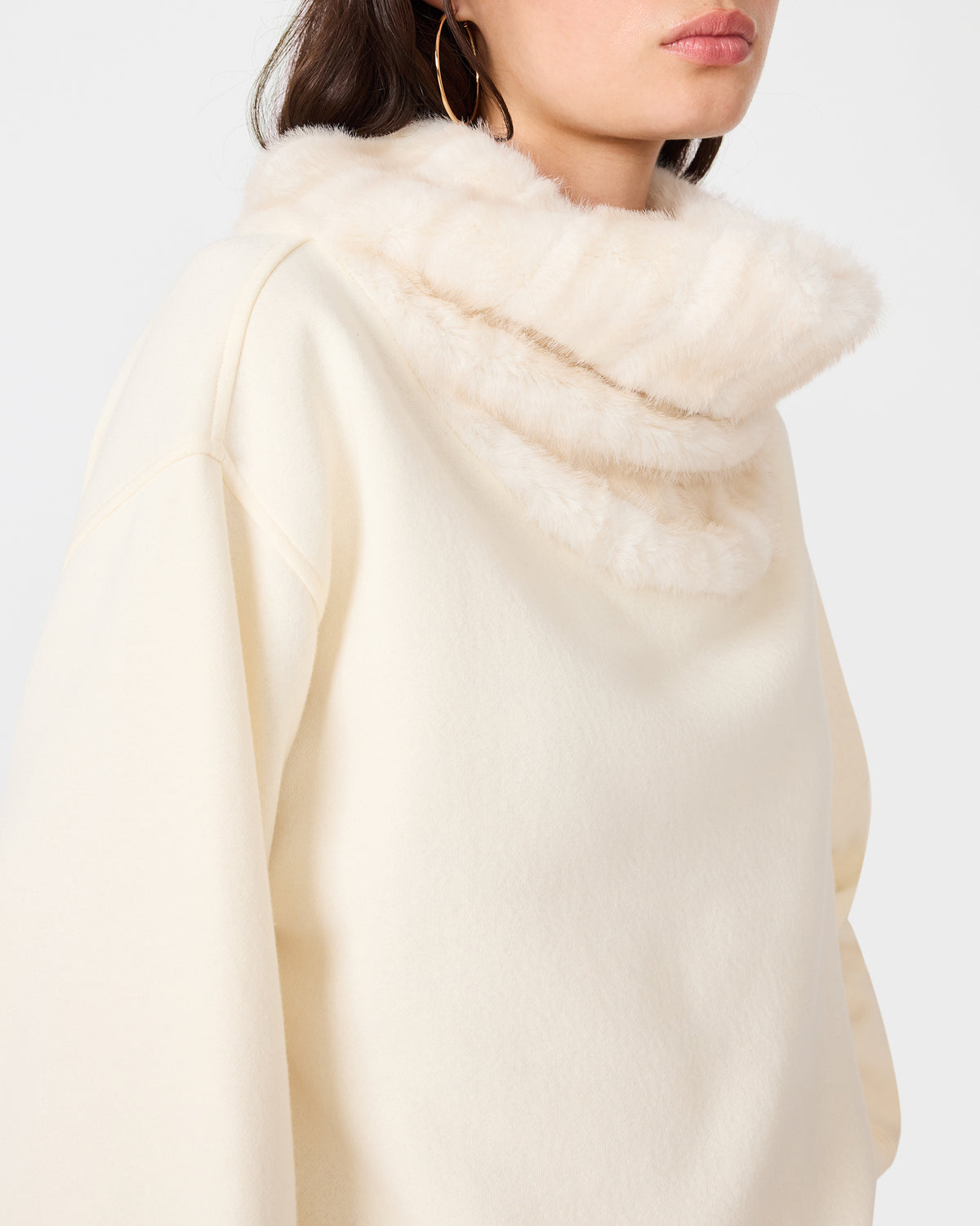 JAYLYN SWEATER WHITE - Clothing - Steve Madden Canada - view 4