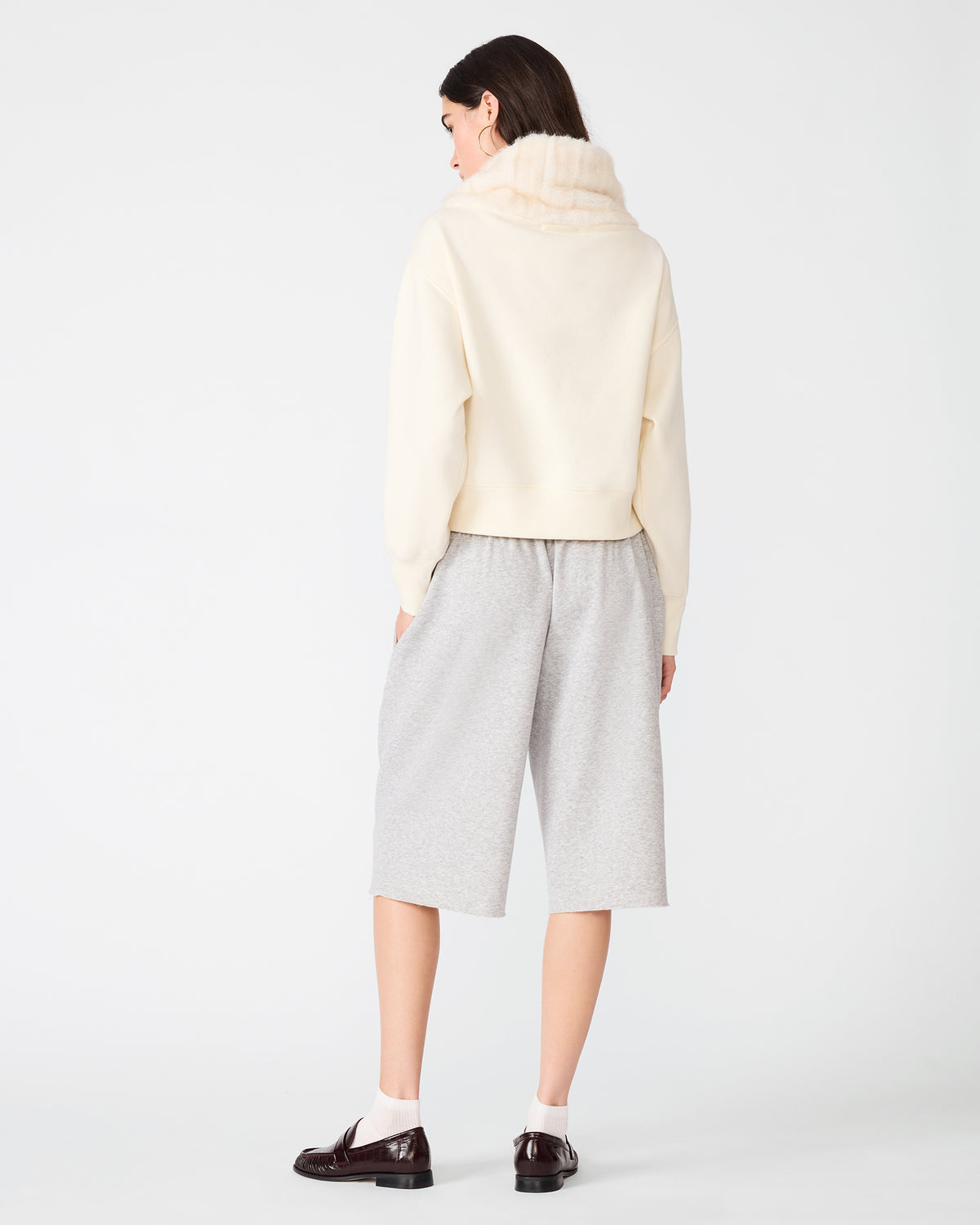 JAYLYN SWEATER WHITE - Clothing - Steve Madden Canada - view 5