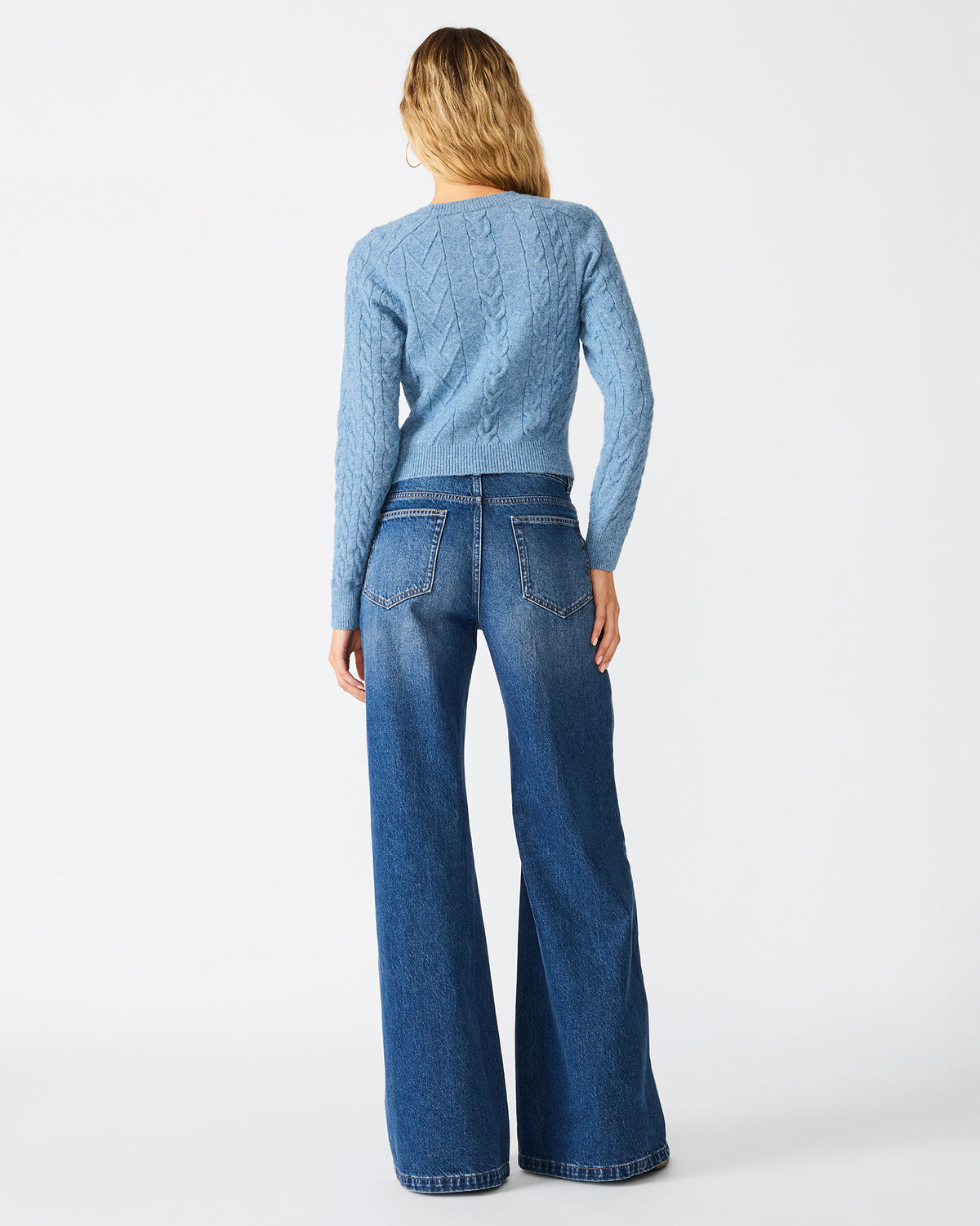 COLBIE SWEATER BLUE - Clothing - Steve Madden Canada - view 5