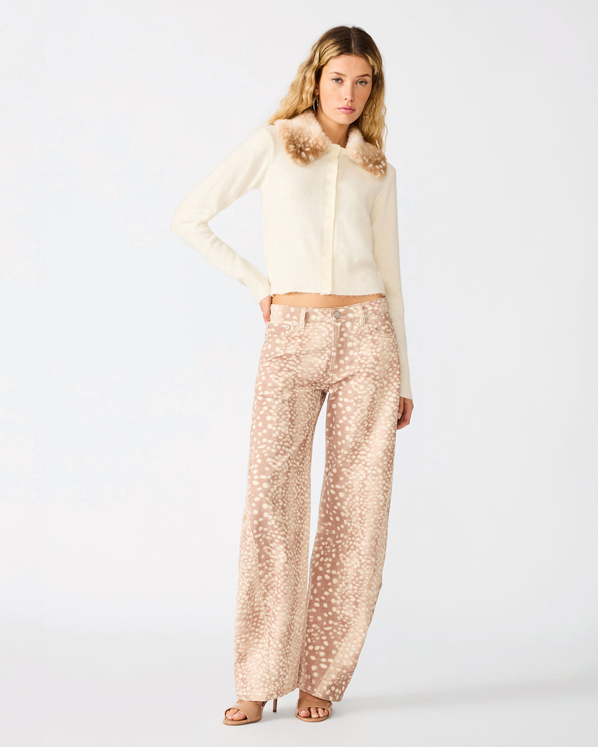 JADIE SWEATER WHITE - Clothing - Steve Madden Canada
