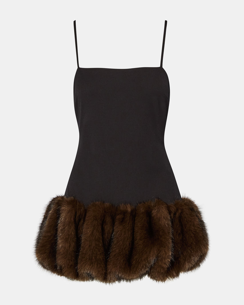 SHERLIE DRESS BLACK - Clothing - Steve Madden Canada - view 6