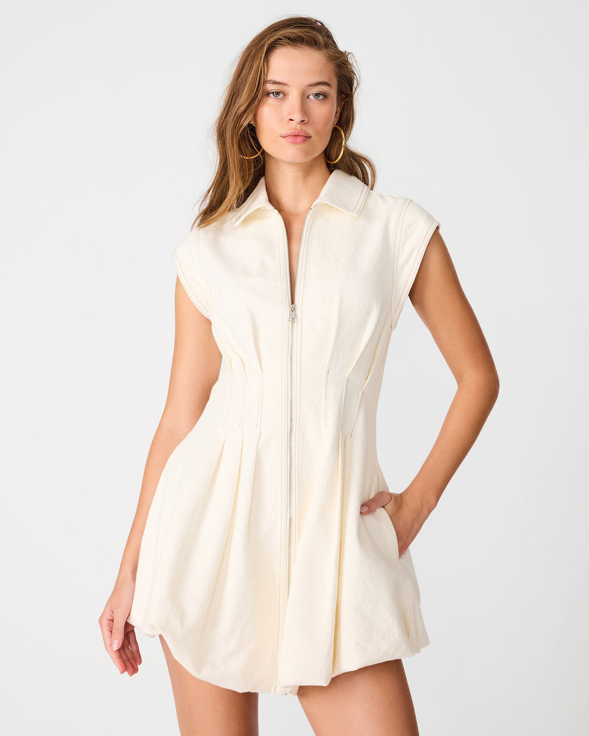 DYANNE DRESS NATURAL - Clothing - Steve Madden Canada