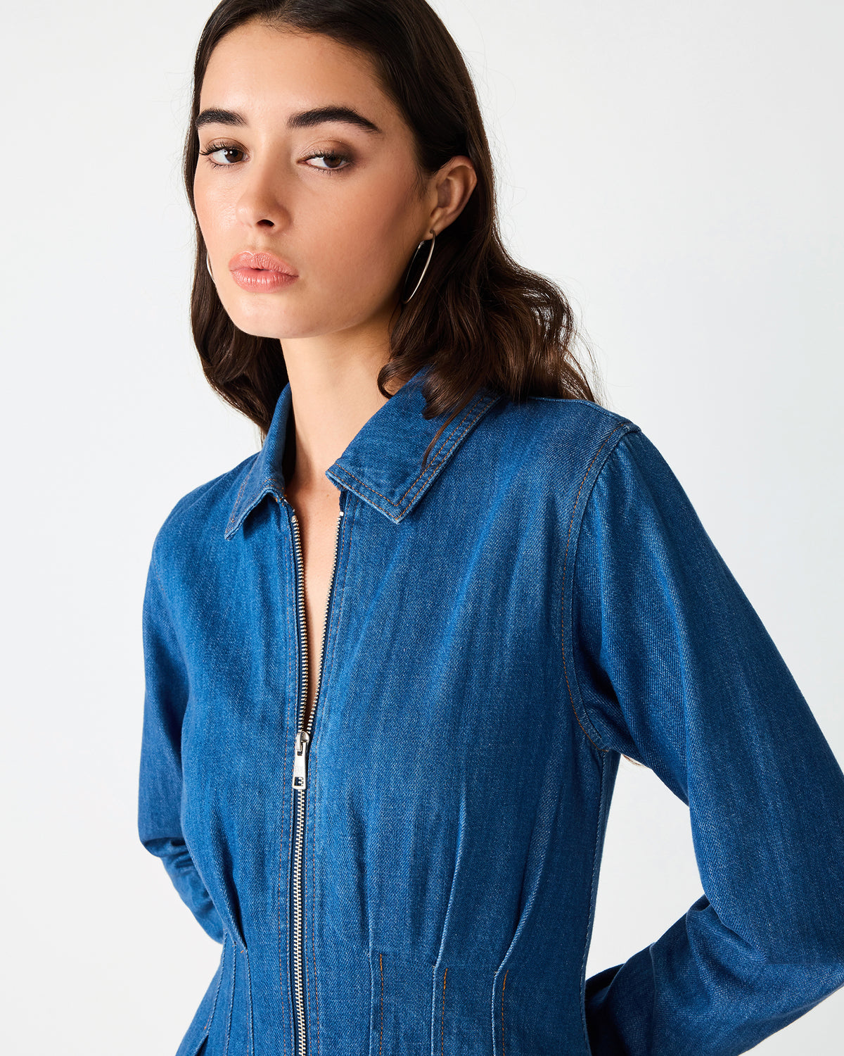 EMIE DRESS DENIM - Clothing - Steve Madden Canada - view 4