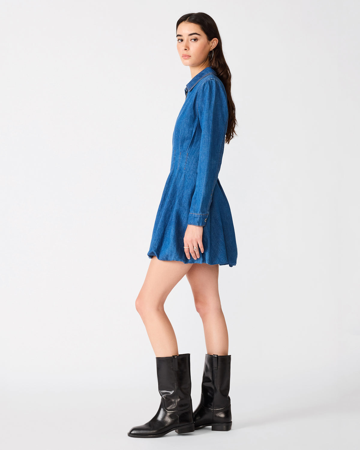 EMIE DRESS DENIM - Clothing - Steve Madden Canada - view 3