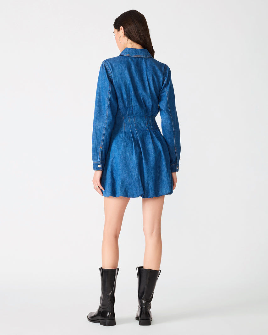 EMIE DRESS DENIM - Clothing - Steve Madden Canada - view 5