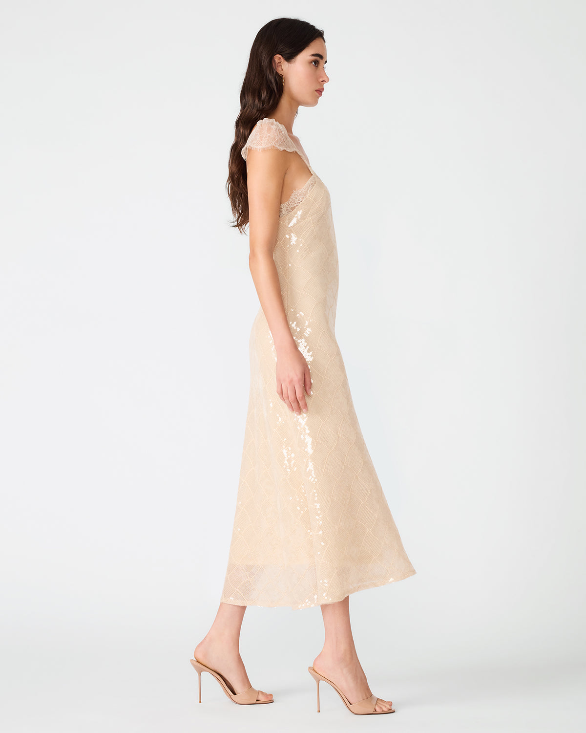 STEFANIA DRESS CHAMPAGNE - Clothing - Steve Madden Canada - view 2
