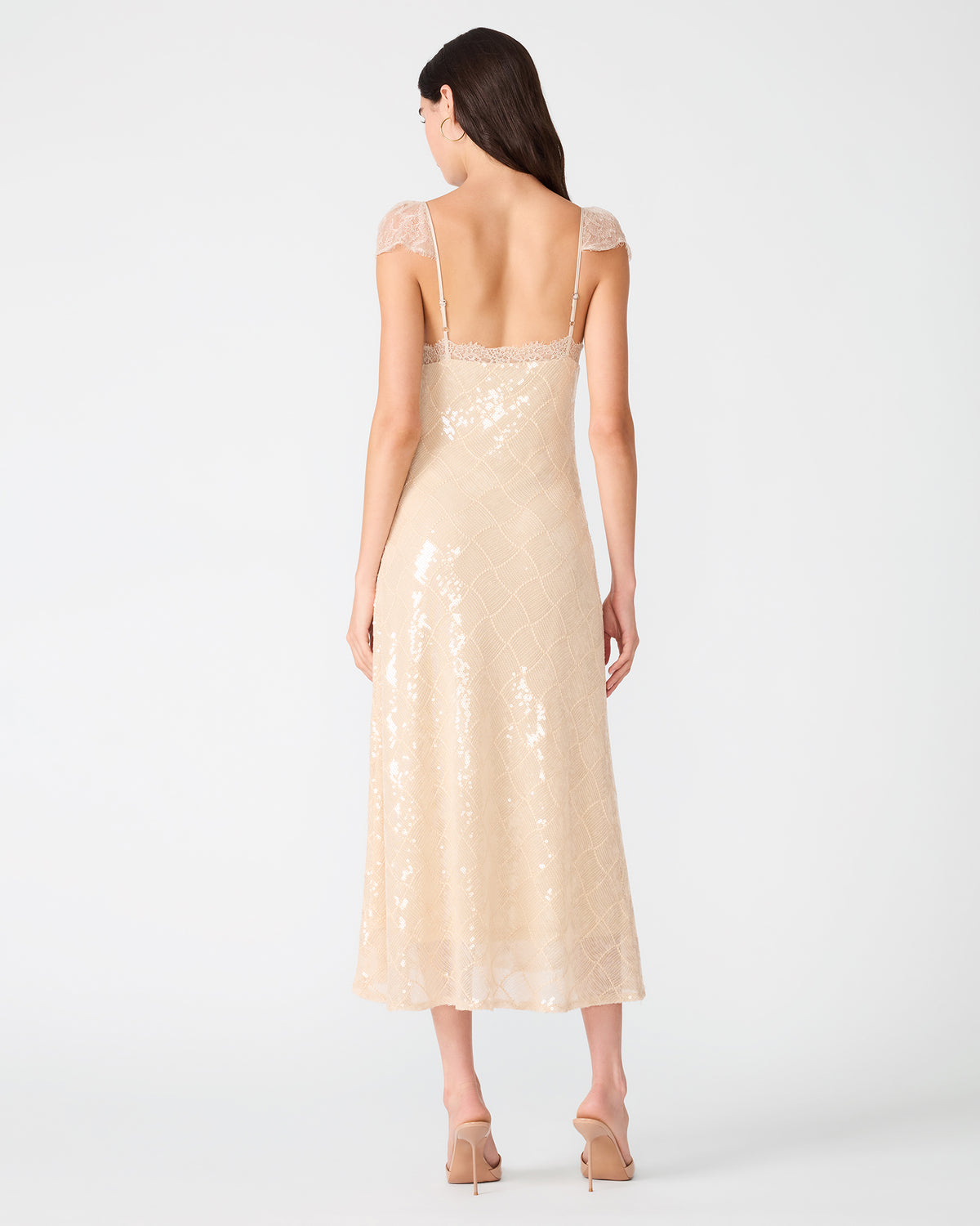 STEFANIA DRESS CHAMPAGNE - Clothing - Steve Madden Canada - view 3