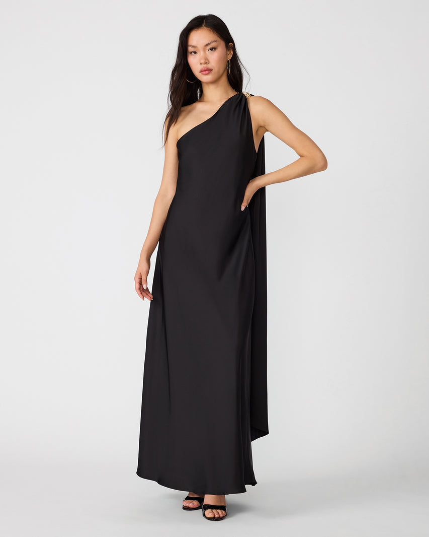 AURORAH DRESS BLACK - Clothing - Steve Madden Canada