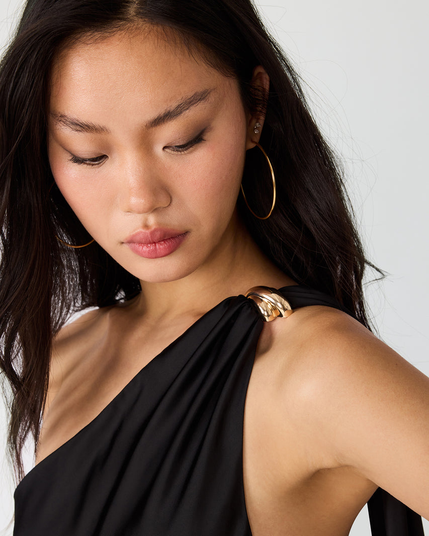 AURORAH DRESS BLACK - Clothing - Steve Madden Canada - view 2