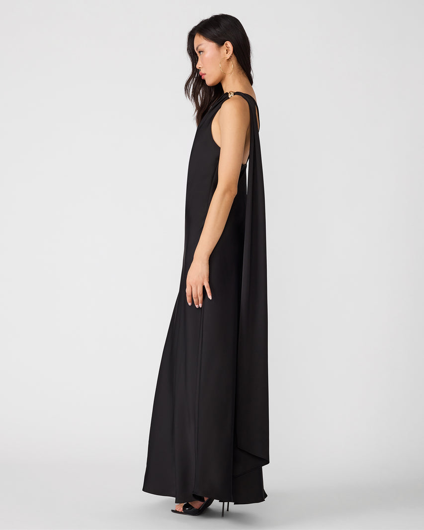 AURORAH DRESS BLACK - Clothing - Steve Madden Canada - view 3