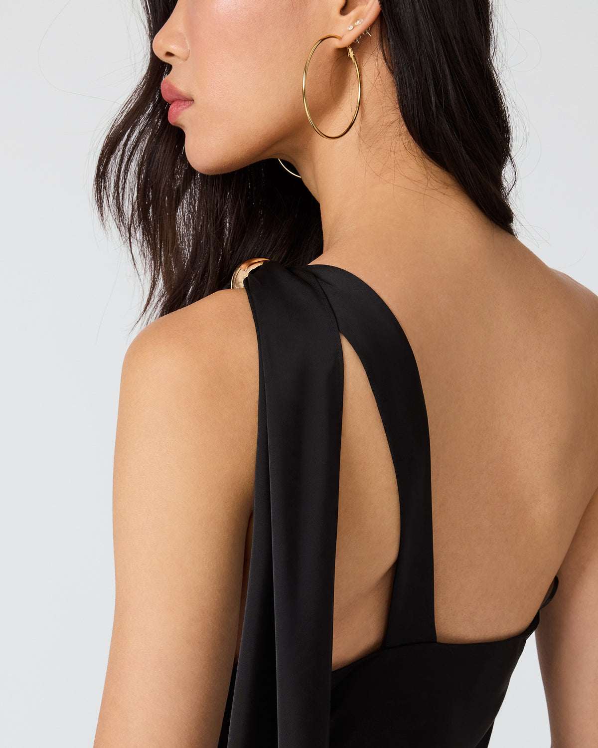 AURORAH DRESS BLACK - Clothing - Steve Madden Canada - view 4