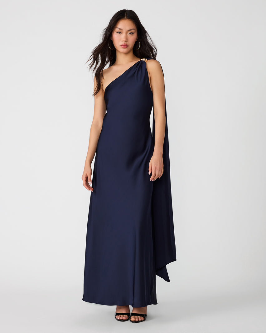 AURORAH DRESS MIDNIGHT - Clothing - Steve Madden Canada