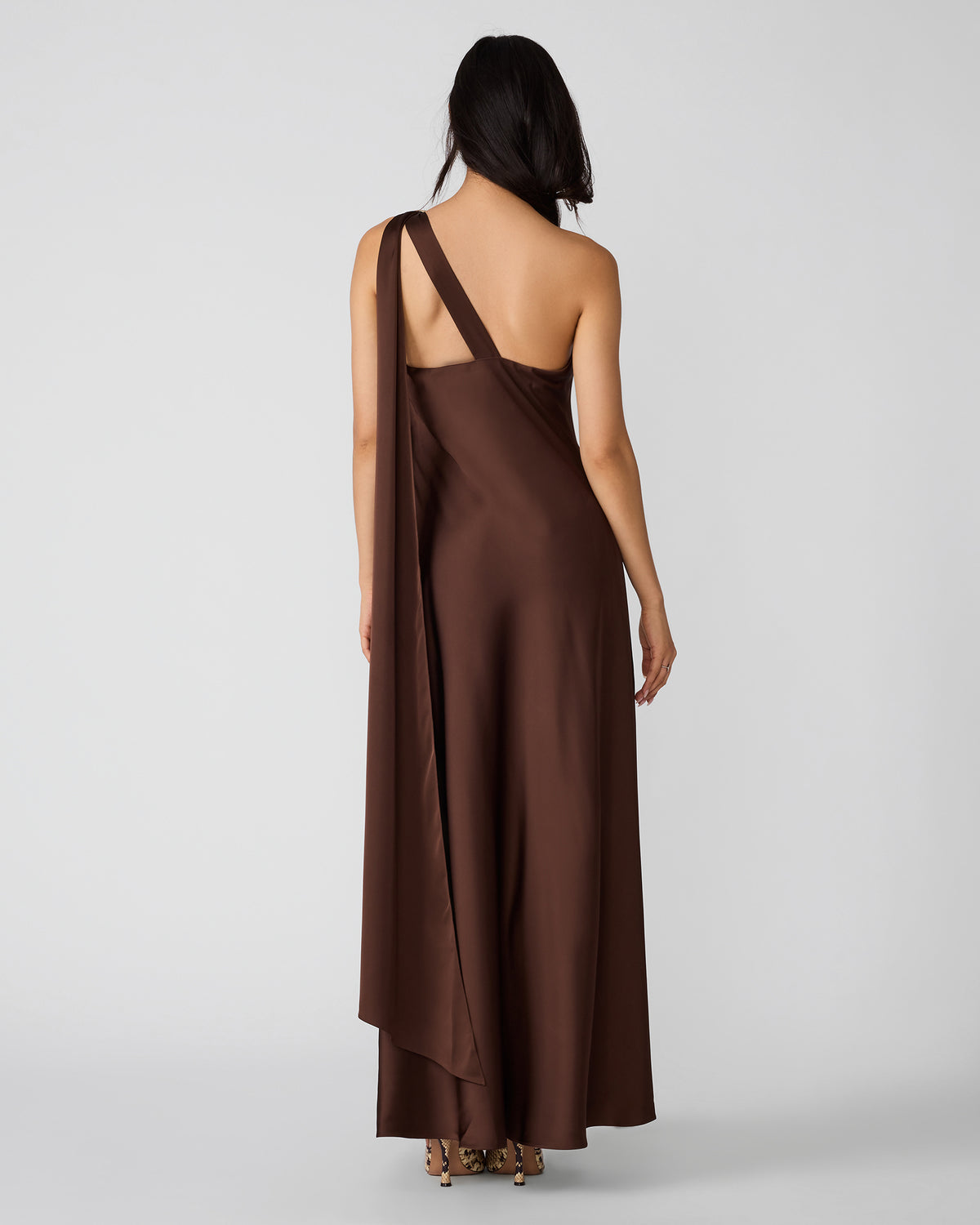 AURORAH DRESS CHOCOLATE - Clothing - Steve Madden Canada - view 5