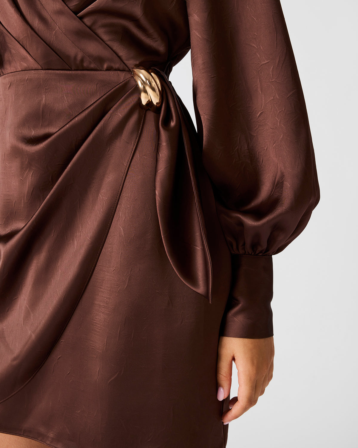 AILANI DRESS CHOCOLATE - Clothing - Steve Madden Canada - view 2