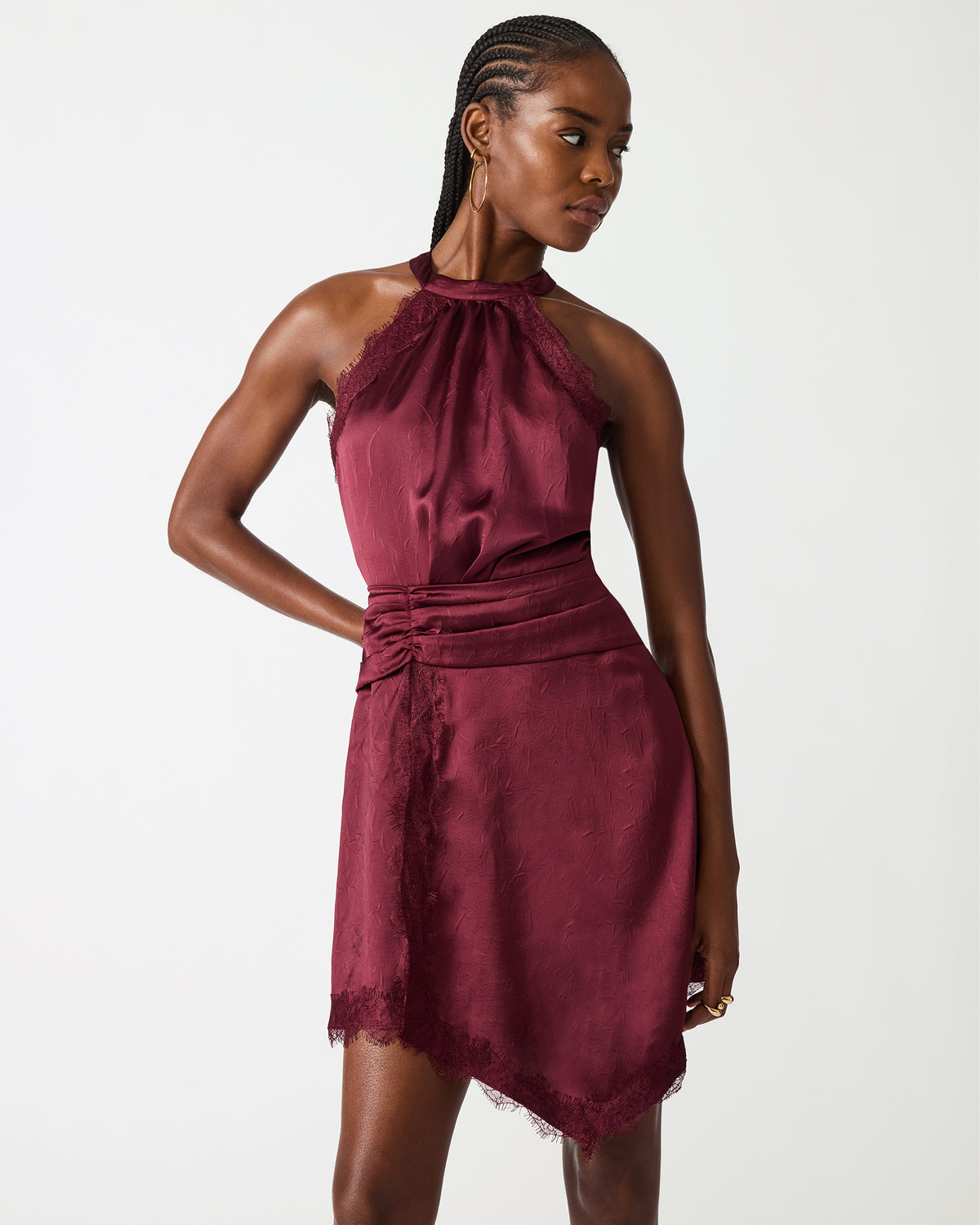 MONNA DRESS PURPLE - Clothing - Steve Madden Canada - view 4