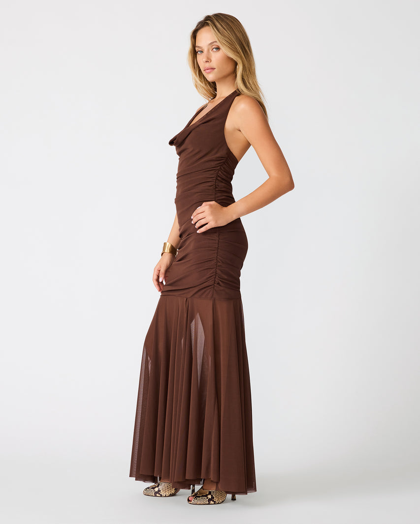 EVERA DRESS CHOCOLATE - Clothing - Steve Madden Canada - view 3