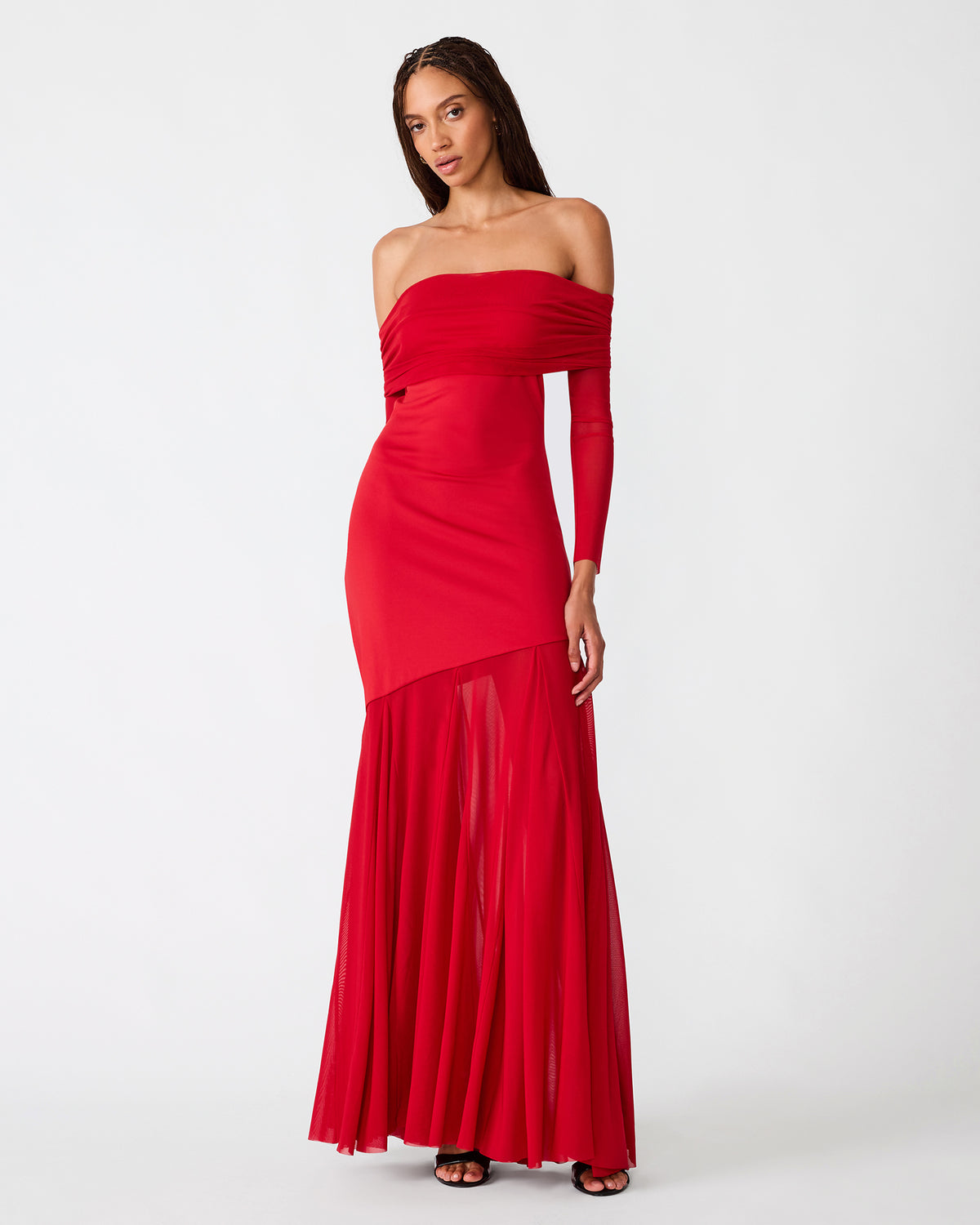 REHNA DRESS RED