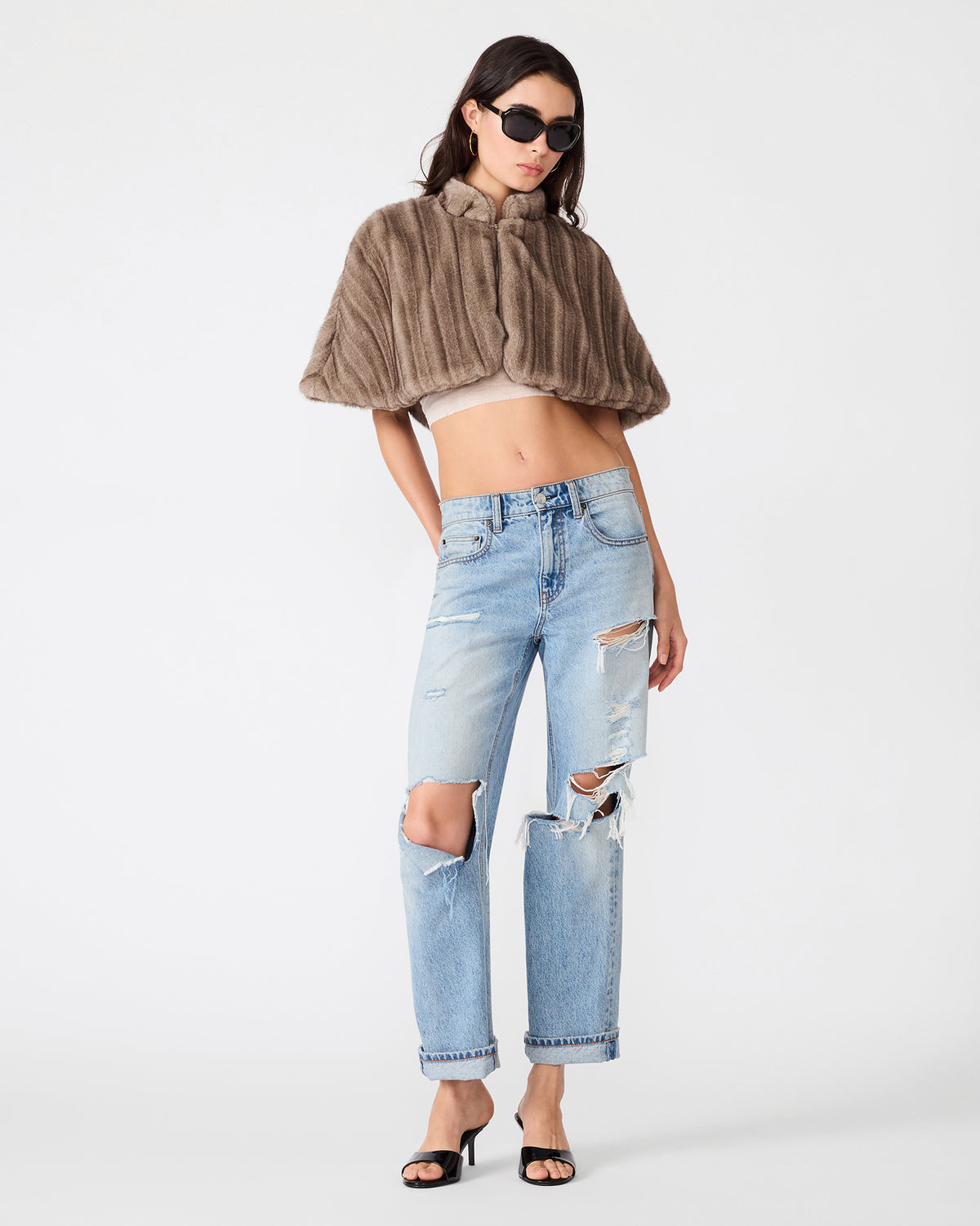 BRIELLA CAPE SILVER GREY