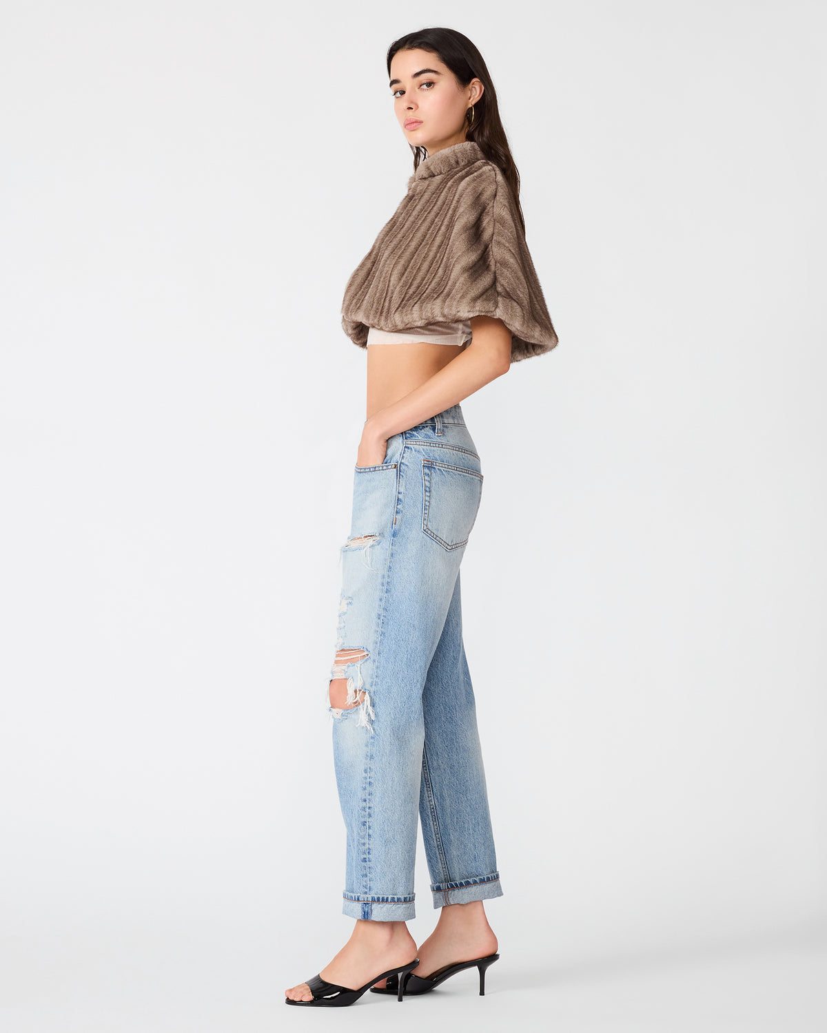 BRIELLA CAPE SILVER GREY - view 3