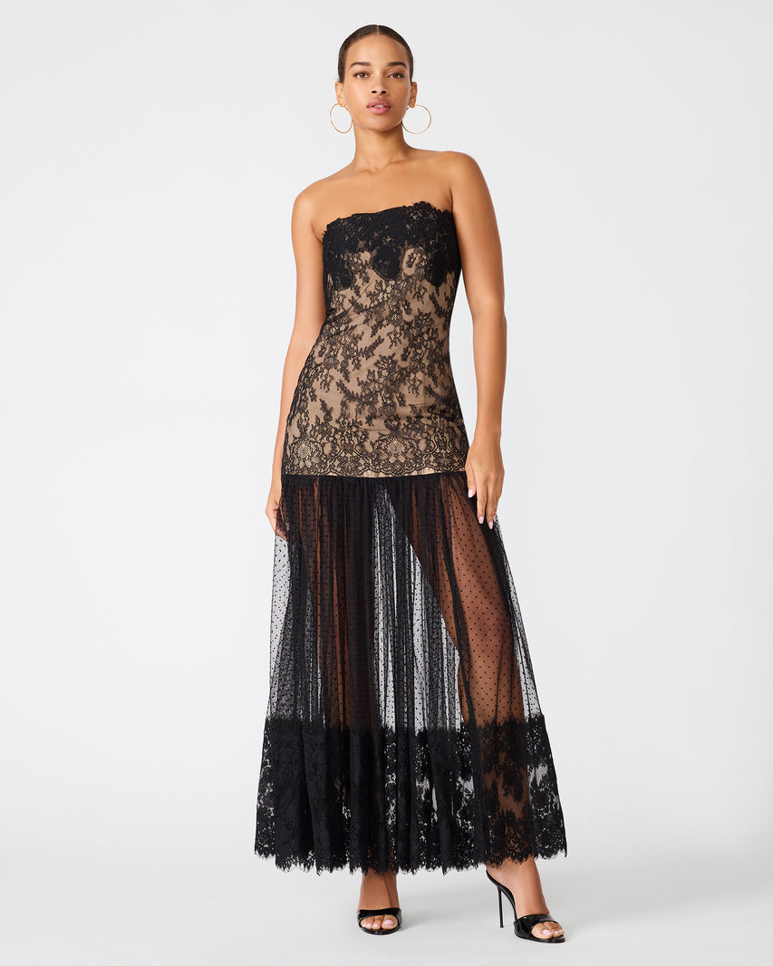 KORRIE DRESS BLACK - Clothing - Steve Madden Canada