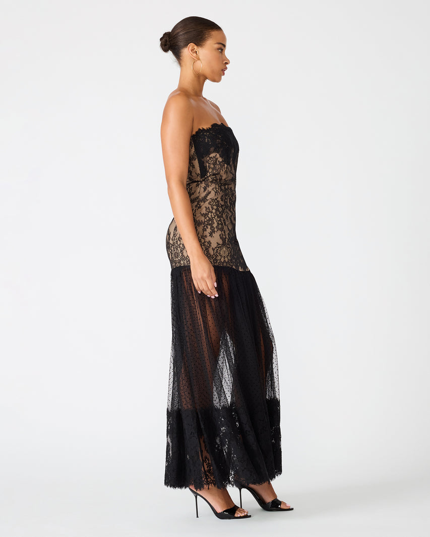 KORRIE DRESS BLACK - Clothing - Steve Madden Canada - view 3