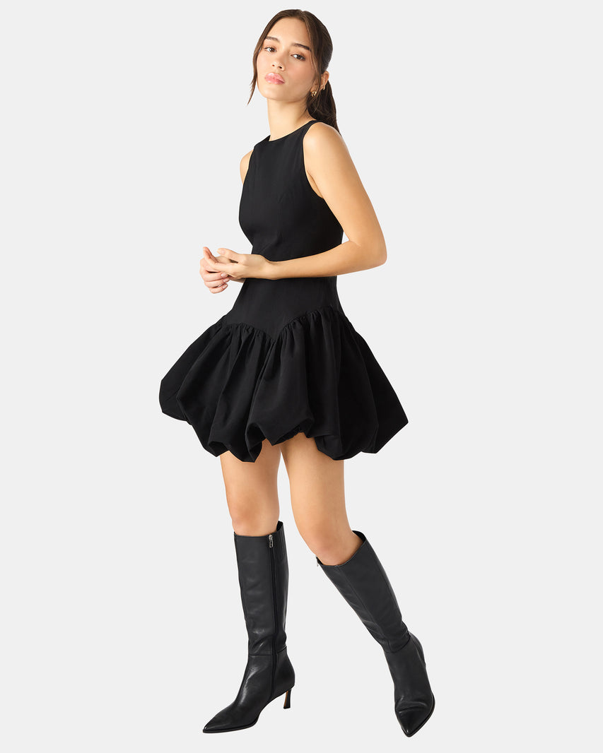 LYRA DRESS BLACK - Clothing - Steve Madden Canada - view 3