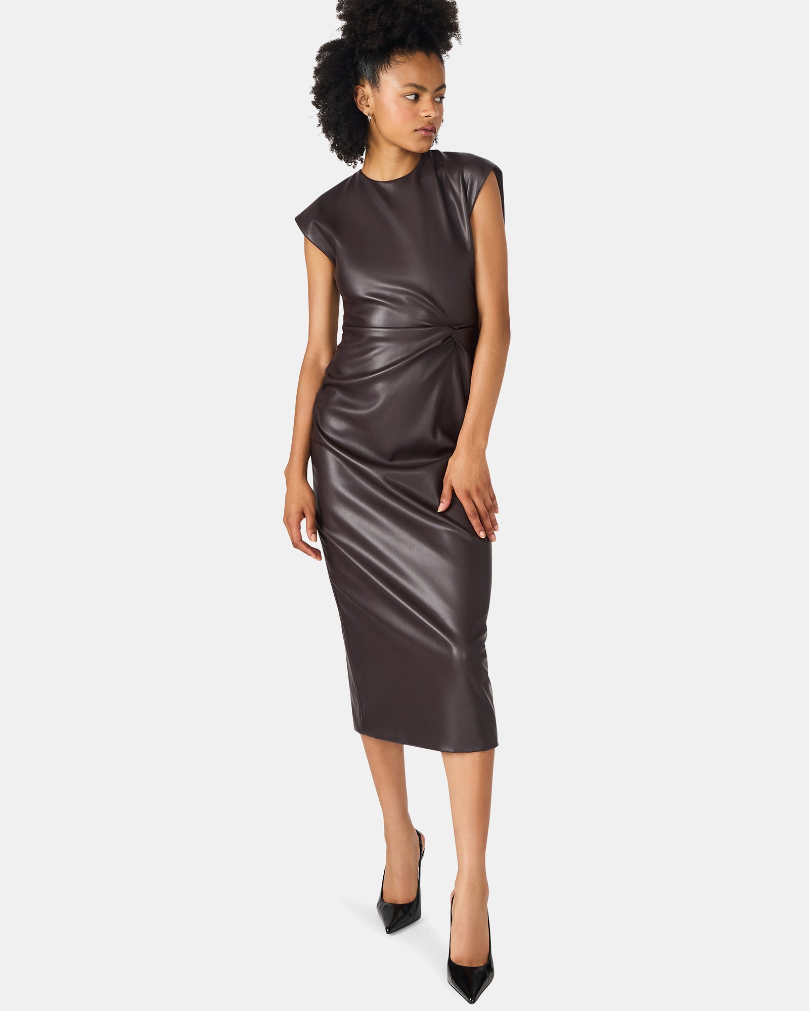 CHIARA DRESS BROWN - Clothing - Steve Madden Canada