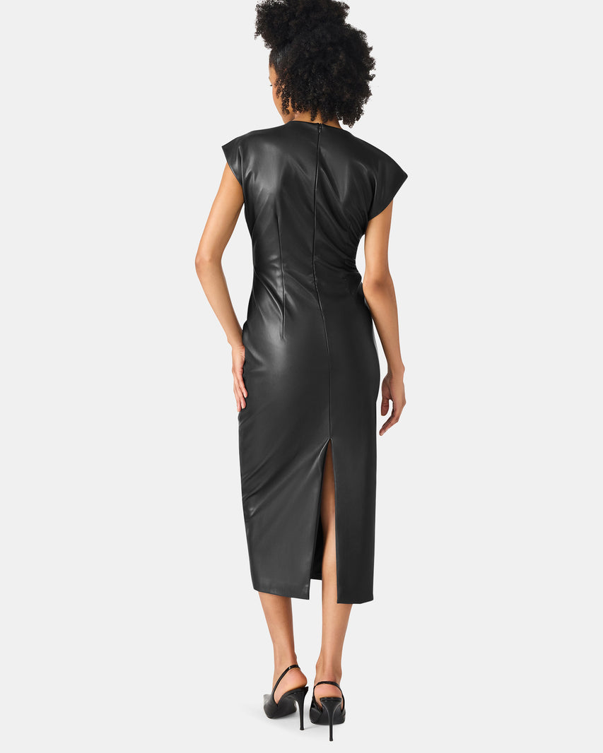 CHIARA DRESS BLACK - Clothing - Steve Madden Canada - view 4