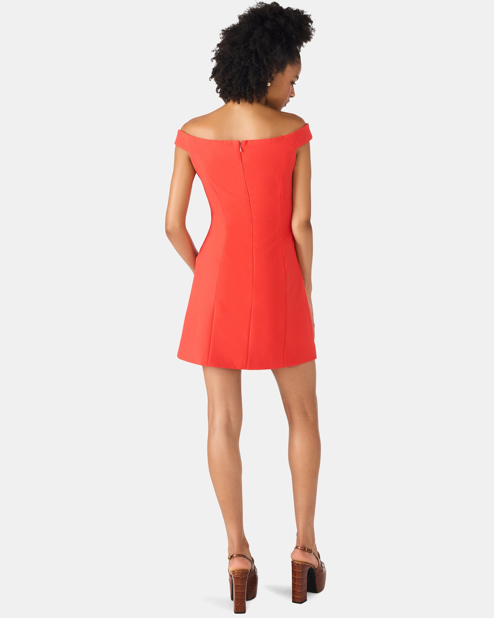 YANA DRESS RED - Clothing - Steve Madden Canada - view 5