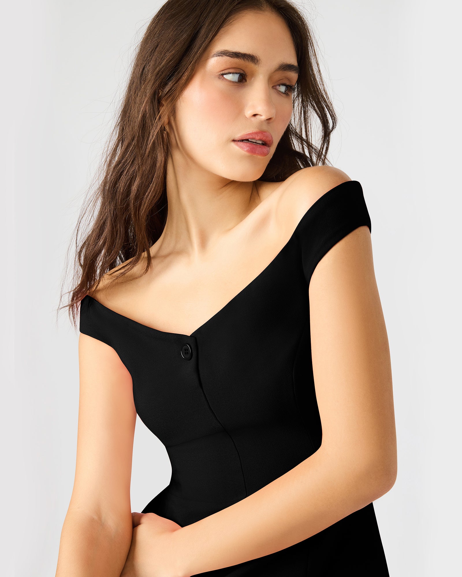 YANA DRESS BLACK - Clothing - Steve Madden Canada - view 2