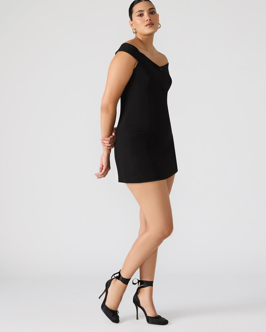 YANA DRESS BLACK - Clothing - Steve Madden Canada - view 6