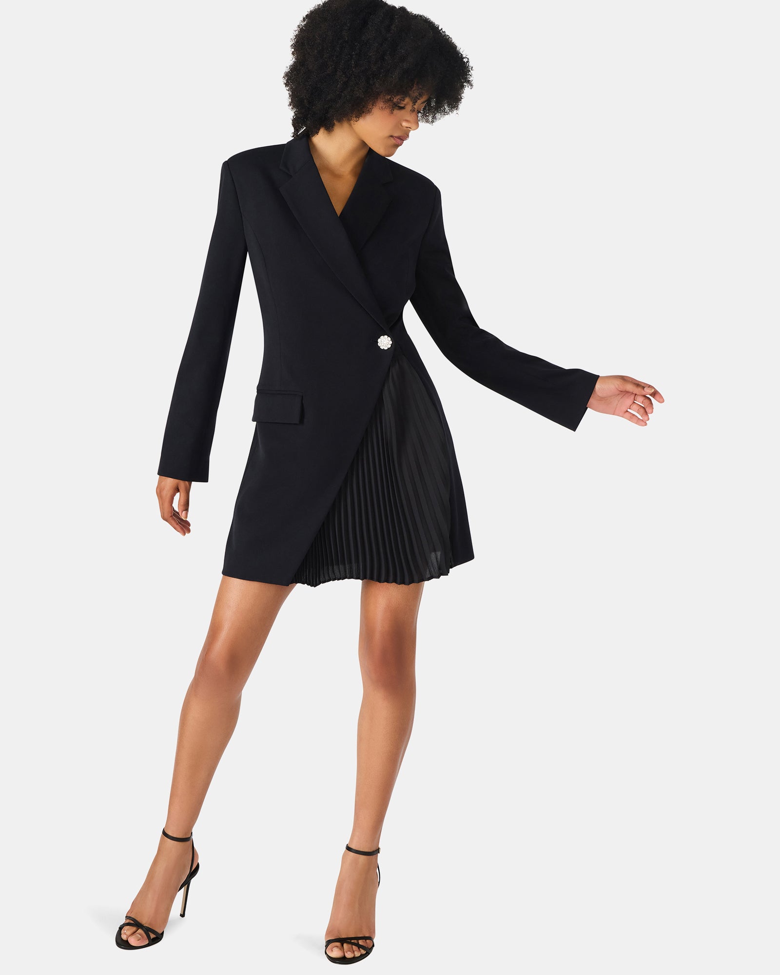 NADENE DRESS BLACK - Clothing - Steve Madden Canada - view 3