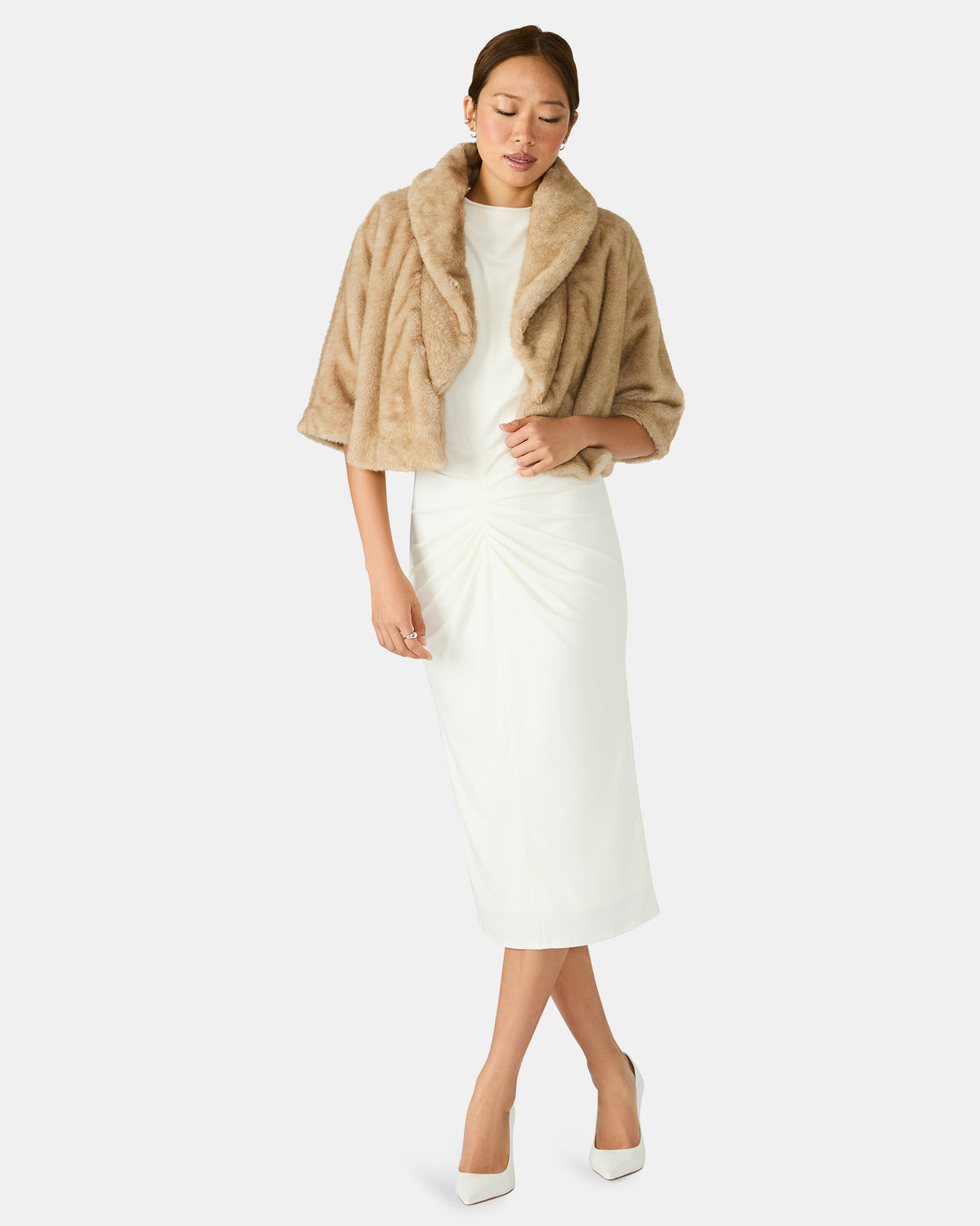 HESTIA COAT CREAM - Clothing - Steve Madden Canada