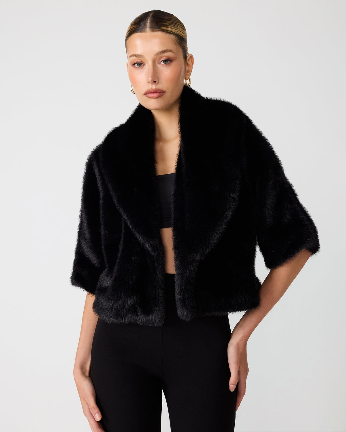 HESTIA COAT BLACK - Clothing - Steve Madden Canada - view 2