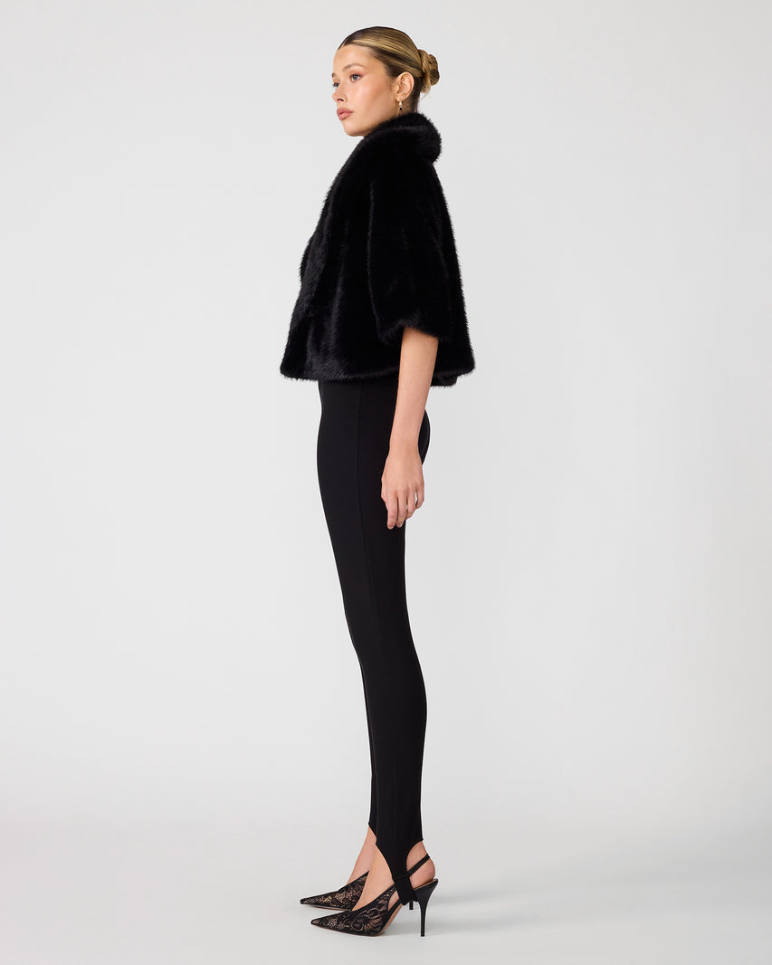 HESTIA COAT BLACK - Clothing - Steve Madden Canada - view 3