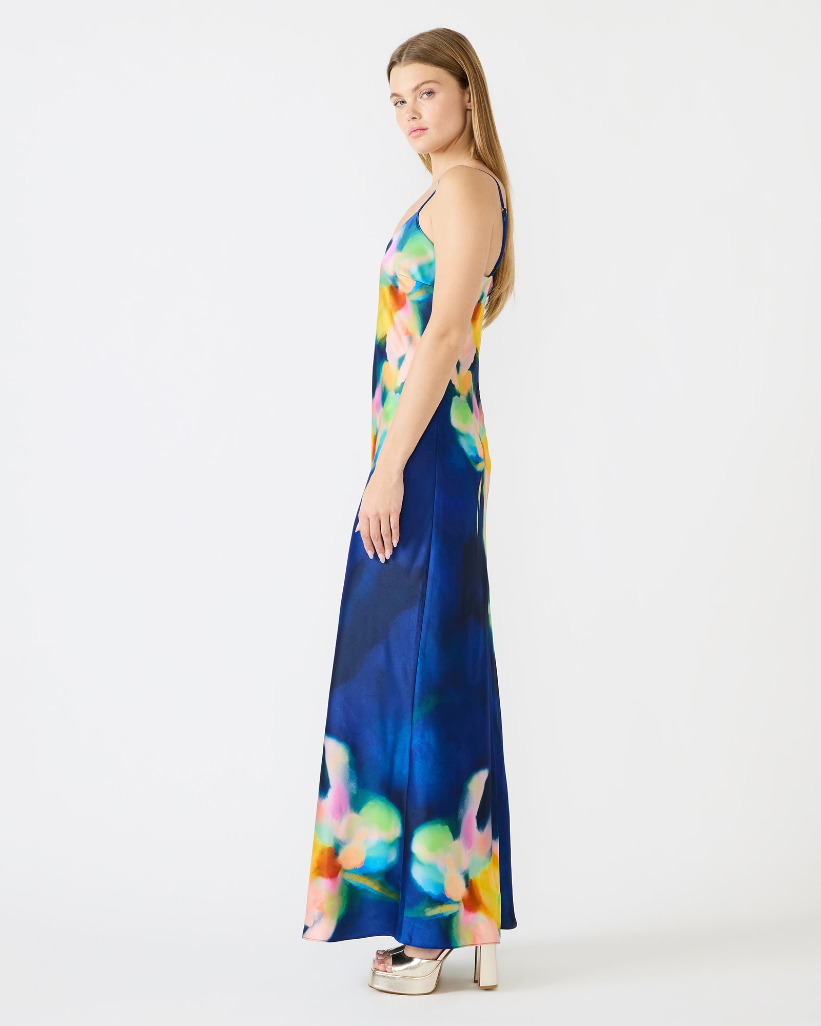 ATARA DRESS BLUE MULTI - Clothing - Steve Madden Canada - view 4