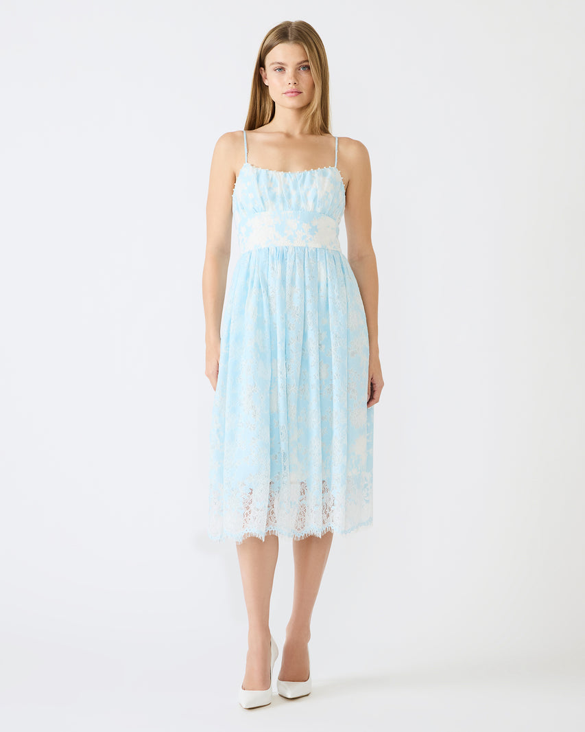 TALITA DRESS BLUE - Clothing - Steve Madden Canada