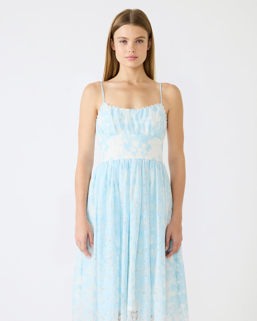 TALITA DRESS BLUE - Clothing - Steve Madden Canada - view 3