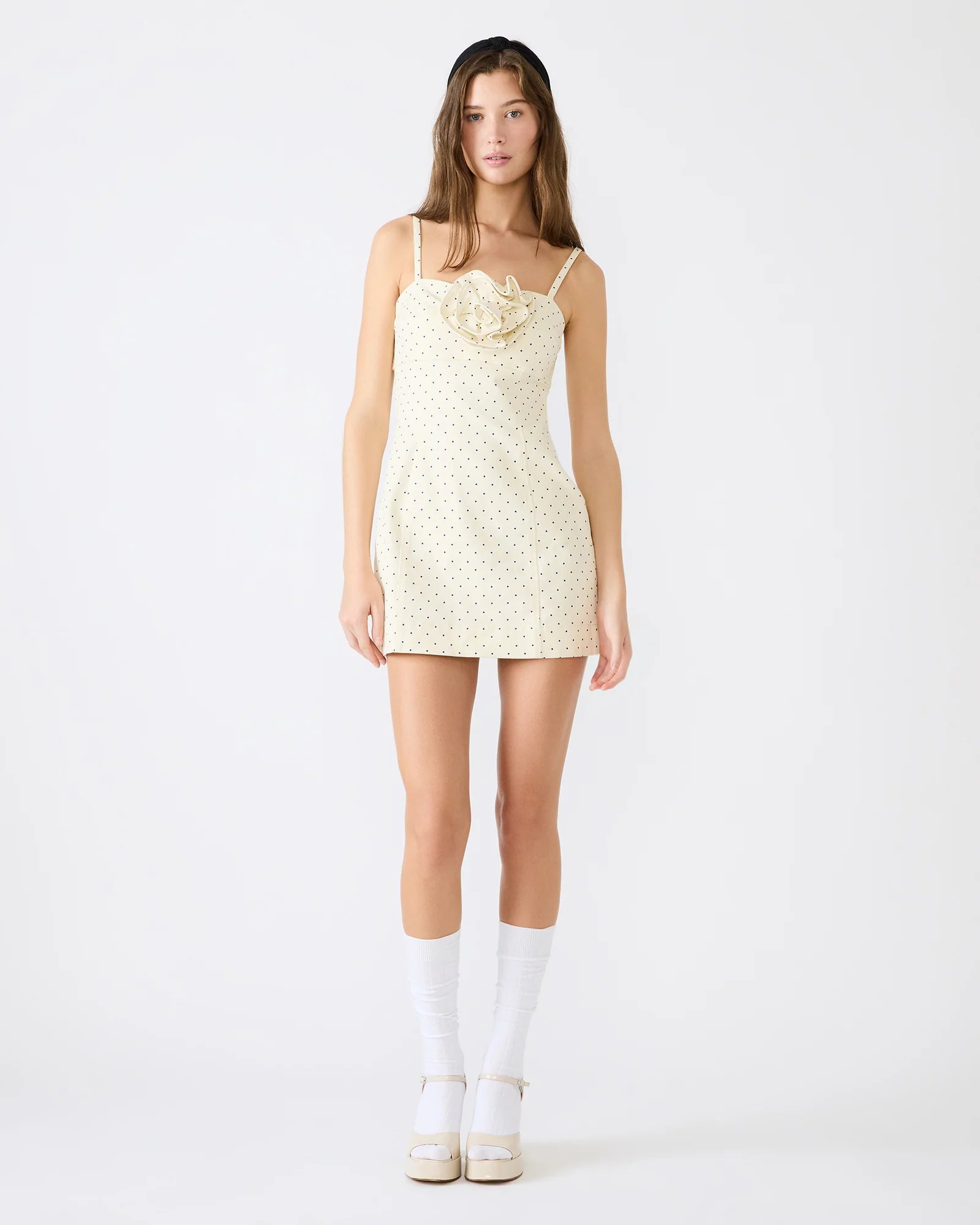 PEONY DRESS IVORY - Clothing - Steve Madden Canada