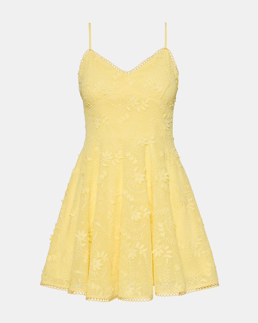 GAIA DRESS YELLOW - Clothing - Steve Madden Canada - view 6