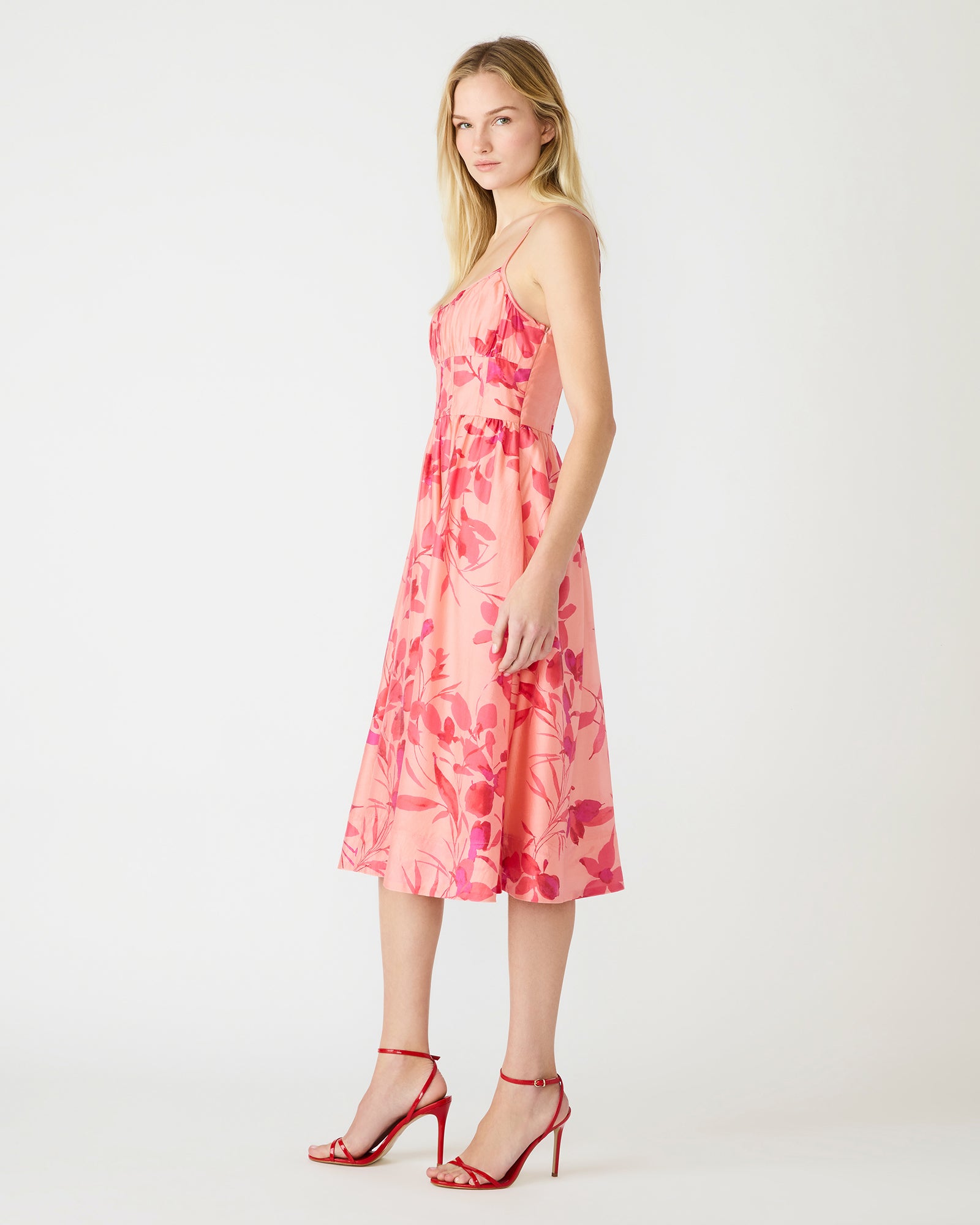 GWEN DRESS CORAL - Clothing - Steve Madden Canada - view 5